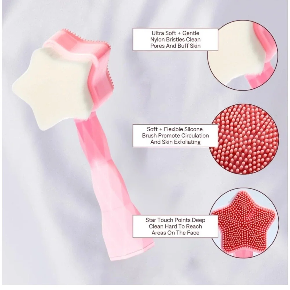 2-in-1 Facial Brush ~ pink